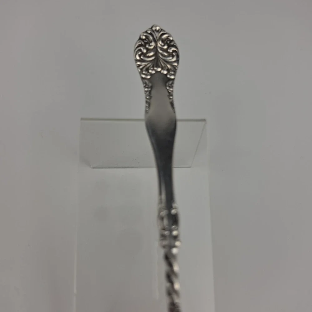 Antique Wm A Rogers Silverplate Olive Fork Spoon Claw Repousse WR Keystone 1908